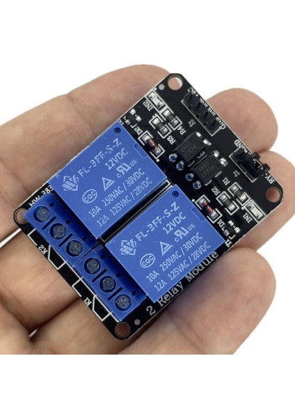12V 2 Kanal Röle Kartı Geliştirme Kartı Uyumlu