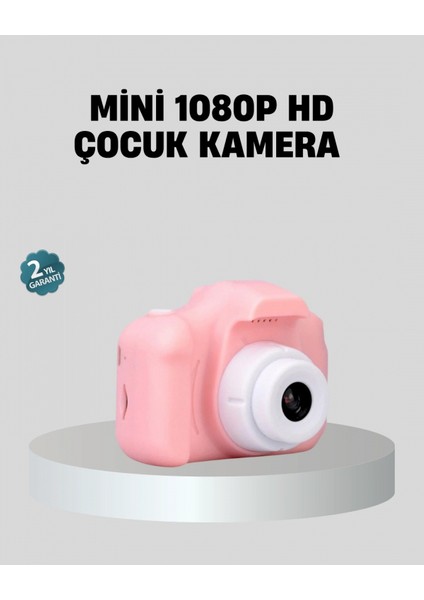 Mini Dijital Çocuk Kamerası 8mp Hd Ekranlı 1080P Video ve Şarjlı