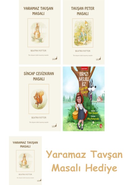 Beatrix Potter 9 - Yaramaz Tavşan Masalı + Beatrix Potter 2 - Sincap Cevizkıran Masalı + Kırmızı Başlıklı Kız Kurda Karşı