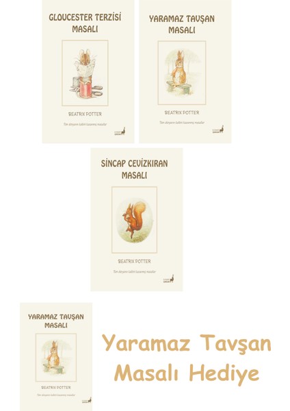 + Beatrix Potter 9 - Yaramaz Tavşan Masalı + Beatrix Potter 2 - Sincap Cevizkıran Masalı