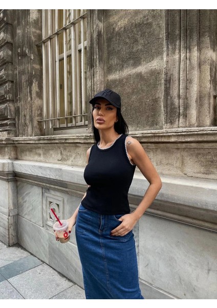 Lvsqvr Kaşkorse Kumaş Bluz Siyah (Beden: Standart) modelleri