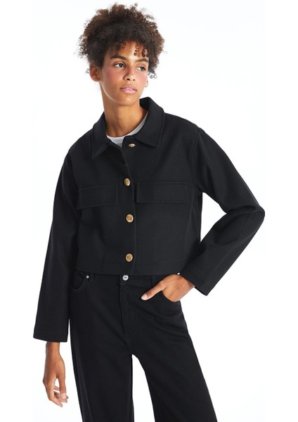 Yeni Sezon Düz Uzun Kollu Kadın Kaşe Ceket