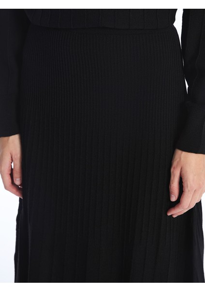 Yeni Sezon Kadın Beli Lastikli Düz Triko Etek fiyatları