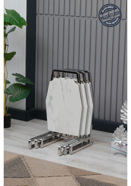 Milano Zigon Sehpa Katlanabilir Yan Sehpa