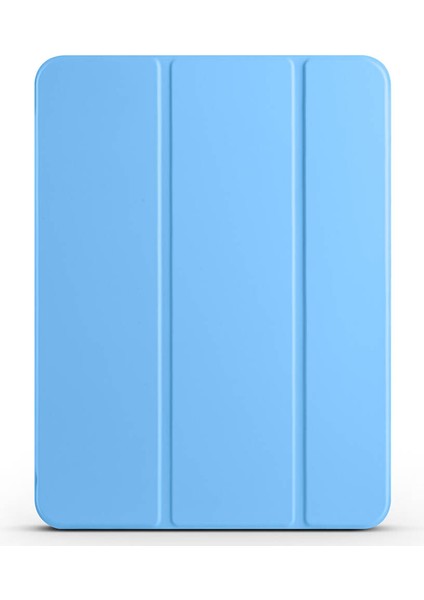 iPad Pro 11 2025 M5 Mkst Smart Cover Kalem Bölmeli Standlı 1-1 Kılıf - Mavi