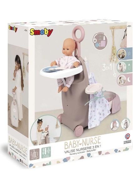 7600220374 Baby Nurse Çocuk Odası Valizi 3 In 1 -Smoby modelleri