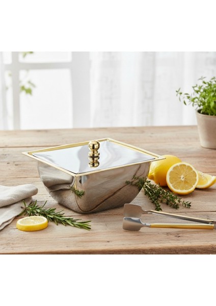 Siena Gold Çelik Şekerlik & Lokumluk ve Şeker Maşası 304 Kalite