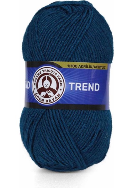 Ören Bayan Trend El Örgü Ipi Petrol Mavisi 101