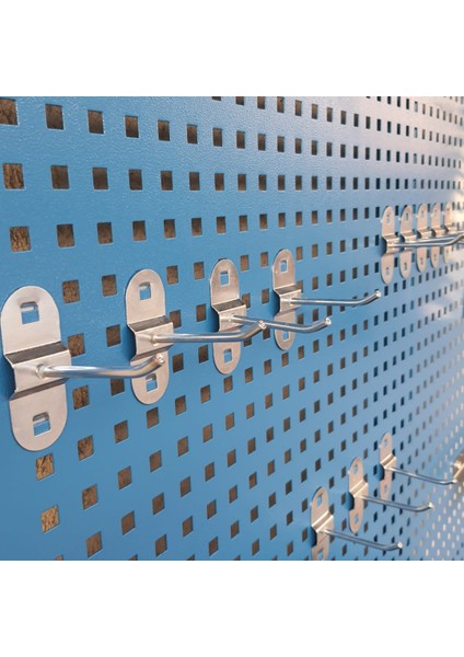 90X90 cm Delikli Metal Takım Asma Panosu (20 Adet Kanca Ile Birlikte) modelleri