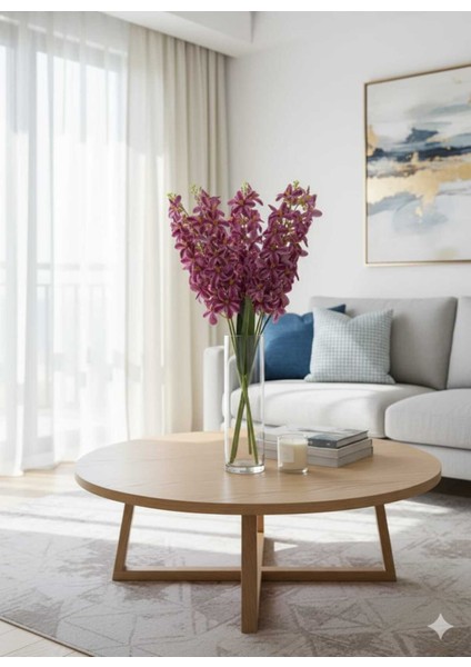 1 Adet Fuşya Sümbül Büyük Boy Ev Vazo Dekor Aranjman