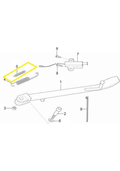 GV650 Yan Sehpa Yayı Küçük fiyatları