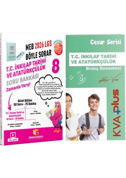 8. Sınıf 2026 Meb Böyle Sorar T.c. Inkılap Tarihi ve Atatürkçülük Soru Bankası ve Branş Denemeleri