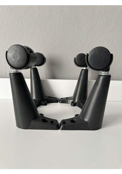 Tekerlekli Sehpa Masa Ayağı Akıllı Sehpa Ayağı, Sihirli Sehpa Ayağı Siyah 4 Adet 360 Derece 16 cm