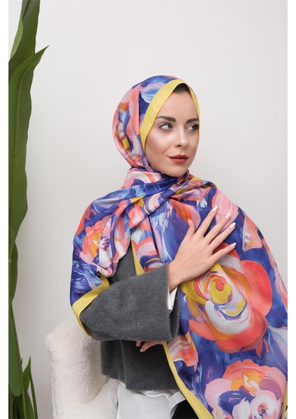 Floral Akrilik Desenli Dijital Soft Şal modelleri