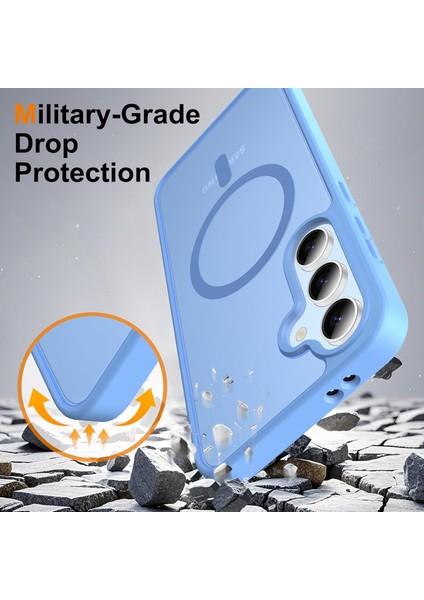 Samsung Galaxy S24 Uyumlu Kamera Lens+Ekran Koruyucu Magsafe Şarj Destekli Iz Tutmaz Mat Kapak modelleri