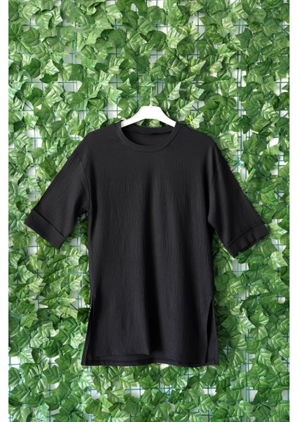 Kadın Ovarsize Siyah Bluz