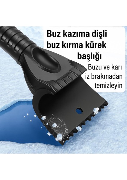 Teleskopic Profesyonel 2in1 Araç Kar Fırçası Oto Ön Cam Buz Kazıyıcı Araç Kar Fırçası ve Buz Kazıyıcı indirimleri