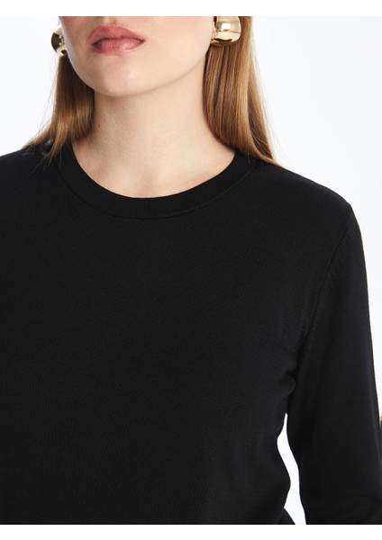 Yeni Sezon Bisiklet Yaka Düz Uzun Kollu Kadın Triko Kazak fırsatları