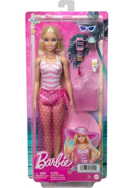 HPL73 Barbie Plaj Günü Oyun Seti - Barbie indirimleri