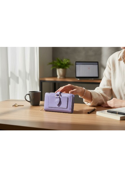 Kadın Cüzdan – Fermuarlı Bozuk Para Bölmeli – Çok Gözlü Kullanım Sağlayan Cüzdan – Şık Kapaklı Tasarım Kompakt Cüzdan – Günlük Kullanıma Uygun Çanta Içi Kadın Cüzdan – Hediyelik Şık Kadın Aksesuar