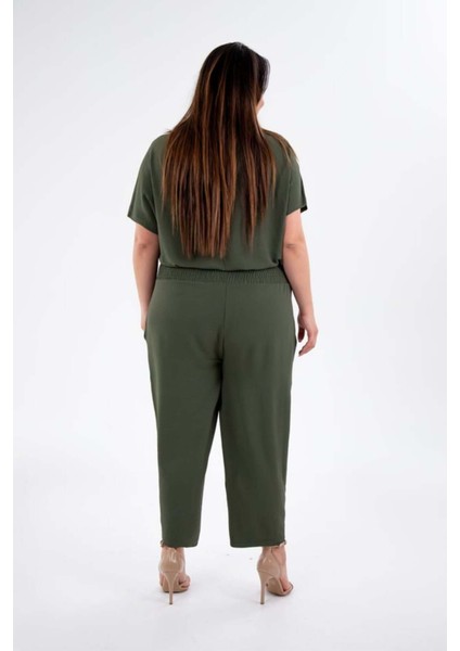 Kadın Büyük Beden Yeşil Tulum fiyatları