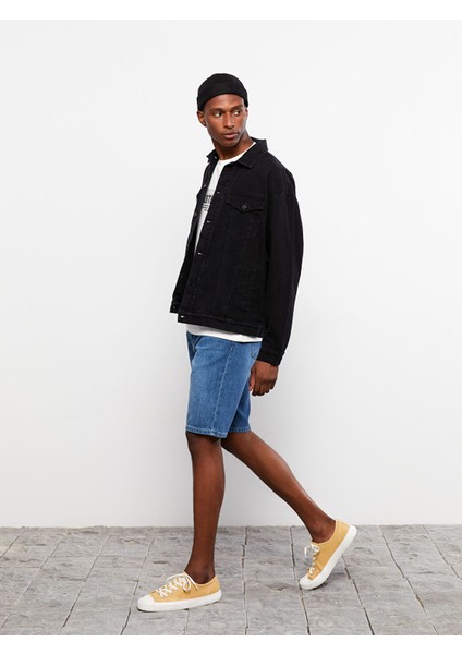 Yeni Sezon Standart Kalıp Erkek Jean Şort