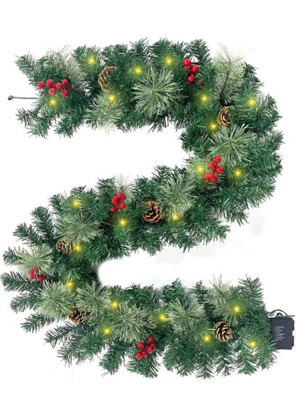 Yılbaşı Dekoratif 160CM Işıklı Garland Set
