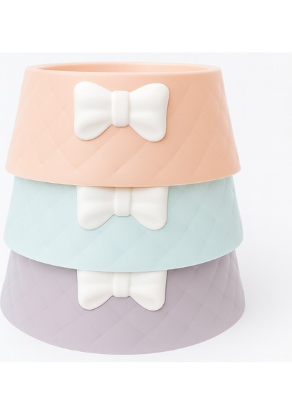 Şık Tasarım Fiyonk Desen Kedi-Köpek Mama Kabı 470 ml