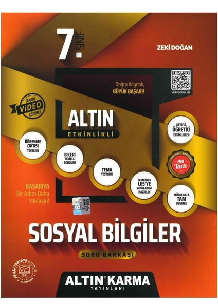 7. Sınıf Sosyal Bilgiler Etkinlikli Soru Bankası