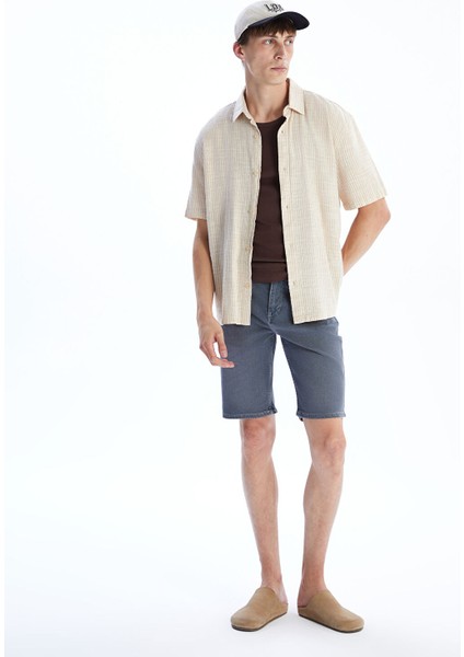 Yeni Sezon Slim Fit Erkek Jean Şort