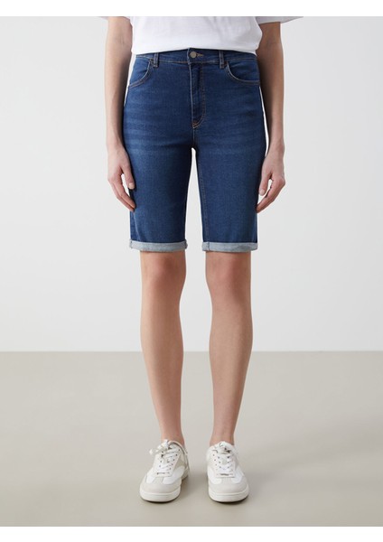 Yeni Sezon Bermuda Fit Kadın Jean Şort fiyatları