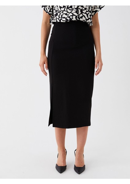 Yeni Sezon Kadın Beli Lastikli Düz Kalem Etek fırsatları