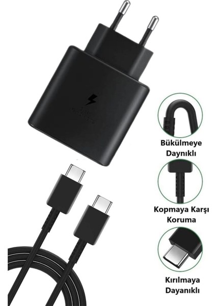 65W Hızlı Şarj Edebilen Type C Uçlu Şarj Aleti