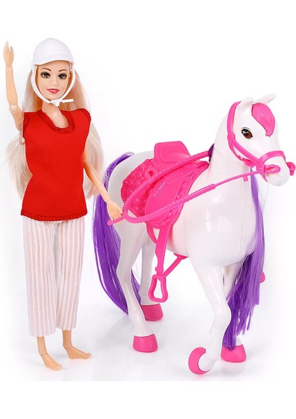 Jasmine Atlı Bebek Beyaz-Pembe fırsatları