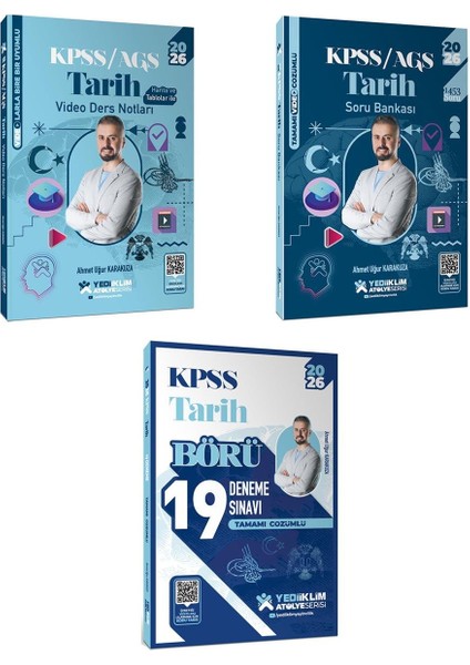 2026 Kpss Atölye Serisi Tarih Konu+Soru ve Deneme Seti