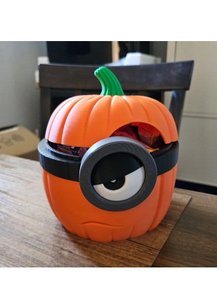 Minyonlar Bal Kabağı Temalı Kap Şekerlik Dekoratif Parça modelleri