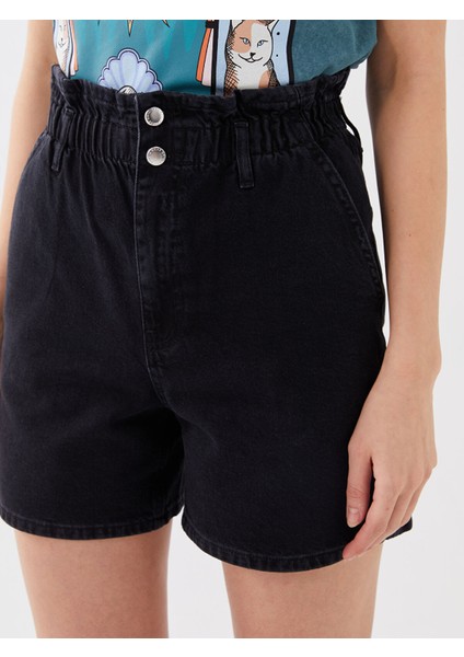 Yeni Sezon Yüksek Bel Rahat Kalıp Kadın Jean Şort modelleri