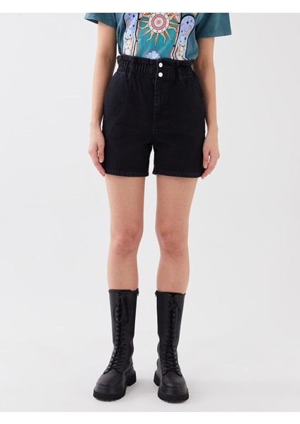 Yeni Sezon Yüksek Bel Rahat Kalıp Kadın Jean Şort fırsatları