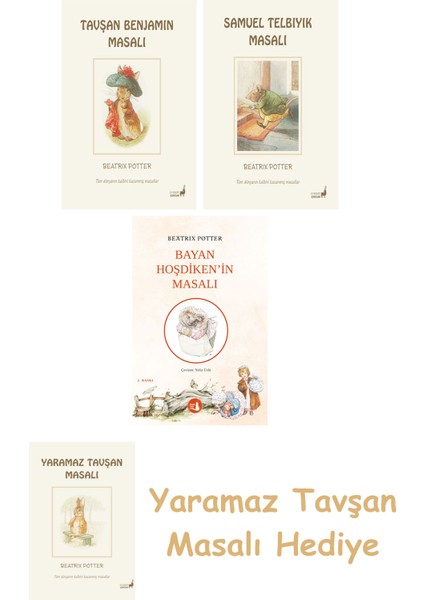 Beatrix Potter 4 - Tavşan Benjamin Masalı + Beatrix Potter 13 - Samuel Telbıyık Masalı + Bayan Hoşdiken'in Masalı