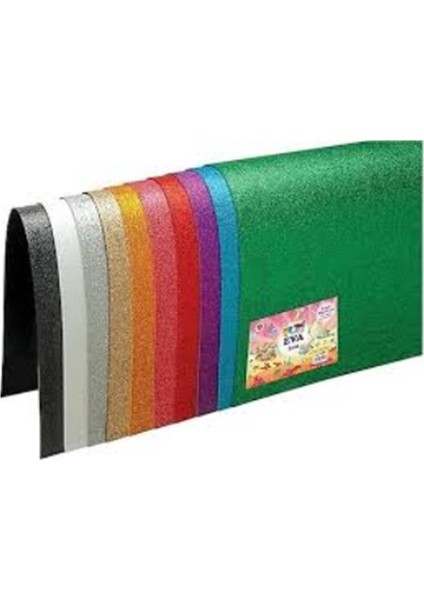 Yapışkanlı Simli Eva 50X70 Karışık 10LU