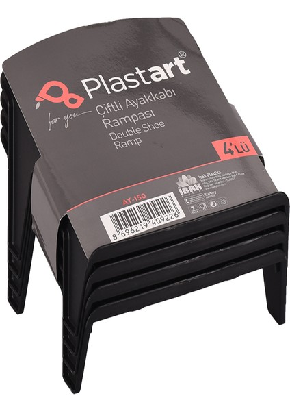 Ayakkabi Rampasi Çiftli Siyah 4 Lu Paket