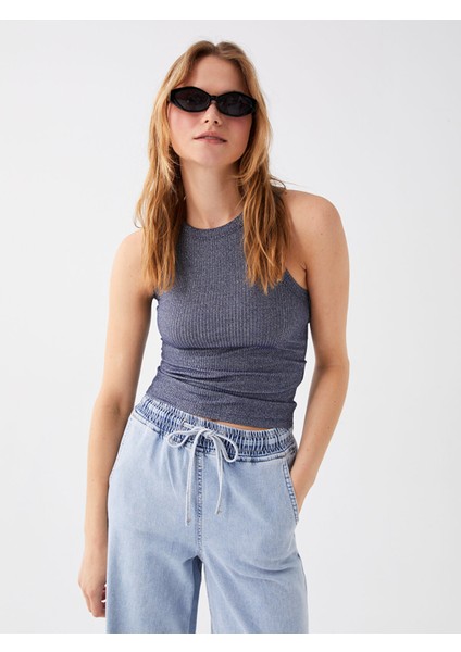 Yeni Sezon Kadın Bisiklet Yaka Düz Atlet modelleri