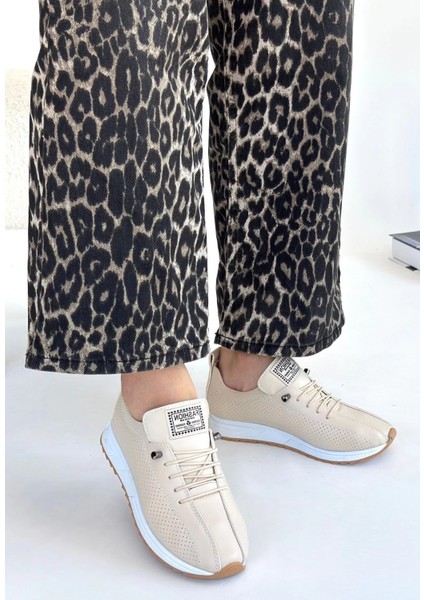 Lvsqvr Fiert Bej Cilt Bağcıklı Spor Ayakkabı (Numara: 37) modelleri