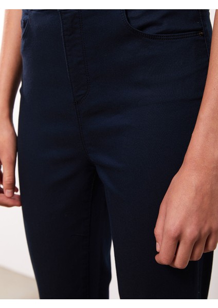 Yeni Sezon Dar Fit Düz Cep Detaylı Gabardin Kadın Pantolon modelleri