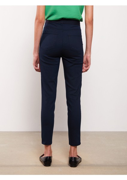 Yeni Sezon Dar Fit Düz Cep Detaylı Gabardin Kadın Pantolon indirimleri