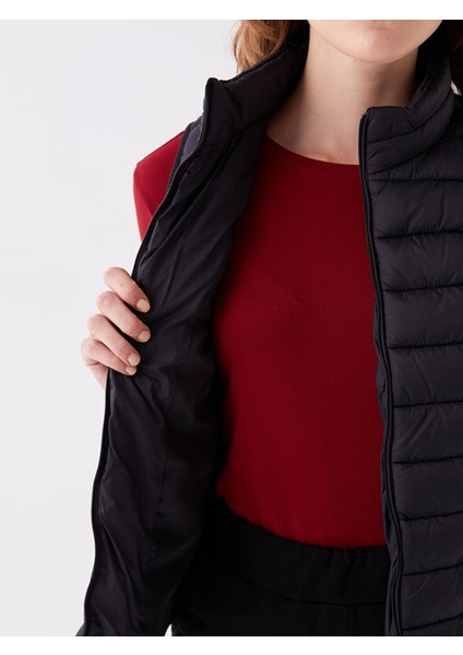 Yeni Sezon Kadın Dik Yaka Düz Şişme Yelek indirimleri