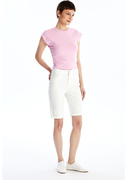 Yeni Sezon Normal Bel Bermuda Fit Kadın Jean Şort fiyatları