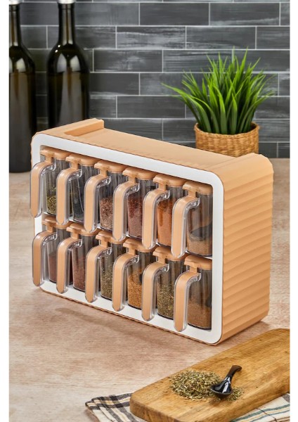 12'li Standlı Kaşıklı Baharatlık Seti indirimleri