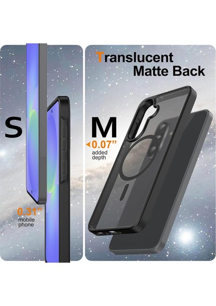 Samsung Galaxy A56 Uyumlu Kamera Lens+Ekran Koruyucu Magsafe Şarj Destekli Iz Tutmaz Mat Kapak indirimleri