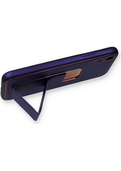 Iphone Xr Kılıf Coco Deri Standlı Kapak - Mor modelleri